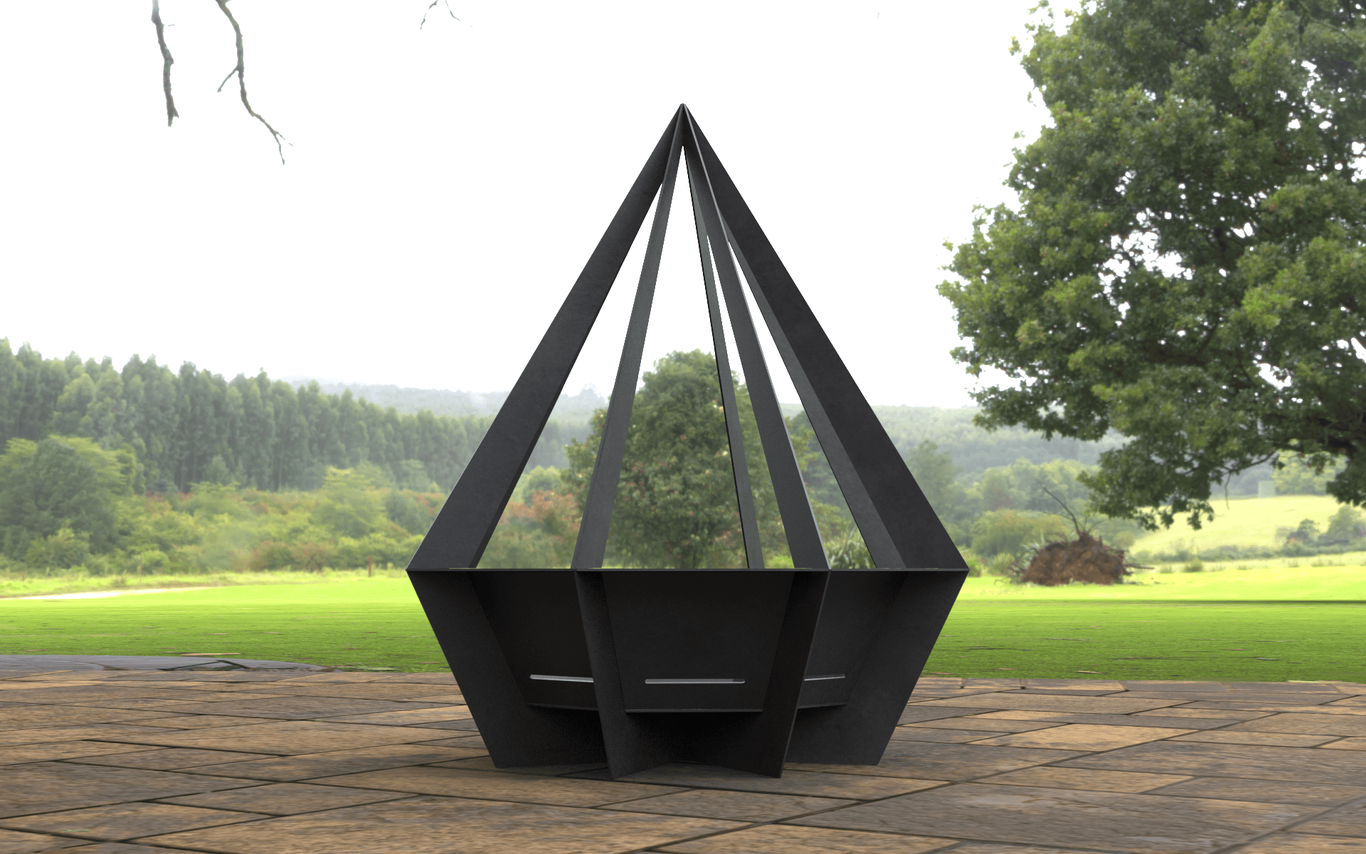 Diamond Fire Pit. DXF, SVG files for laser, plasma cutting. Фото 6