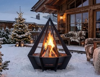 Diamond Fire Pit. DXF, SVG files for laser, plasma cutting