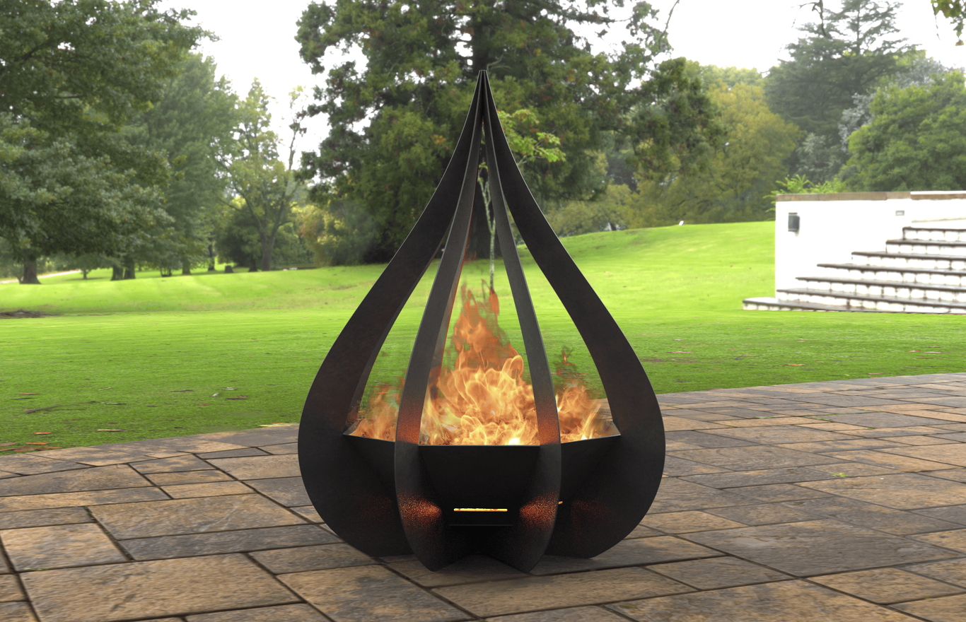 Flower Bud Fire Pit. DXF, SVG files for laser, plasma cutting. Фото 2