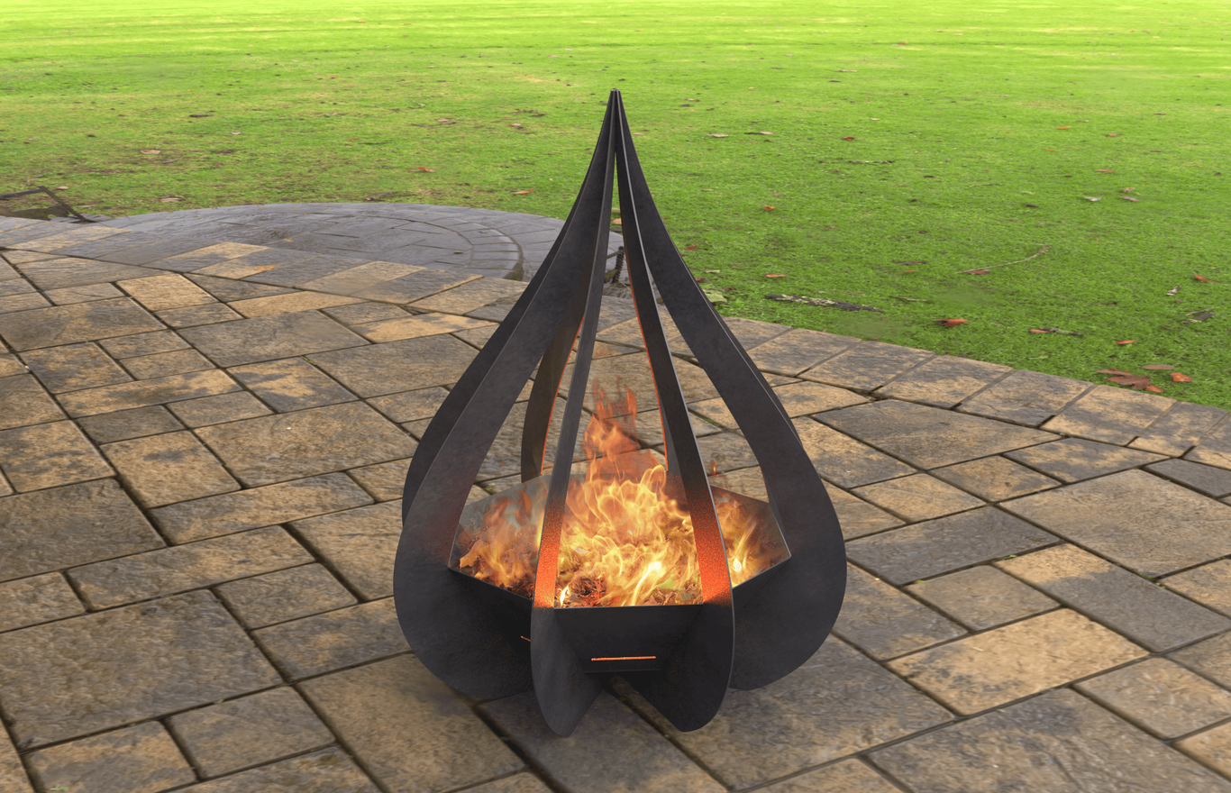 Flower Bud Fire Pit. DXF, SVG files for laser, plasma cutting. Фото 3