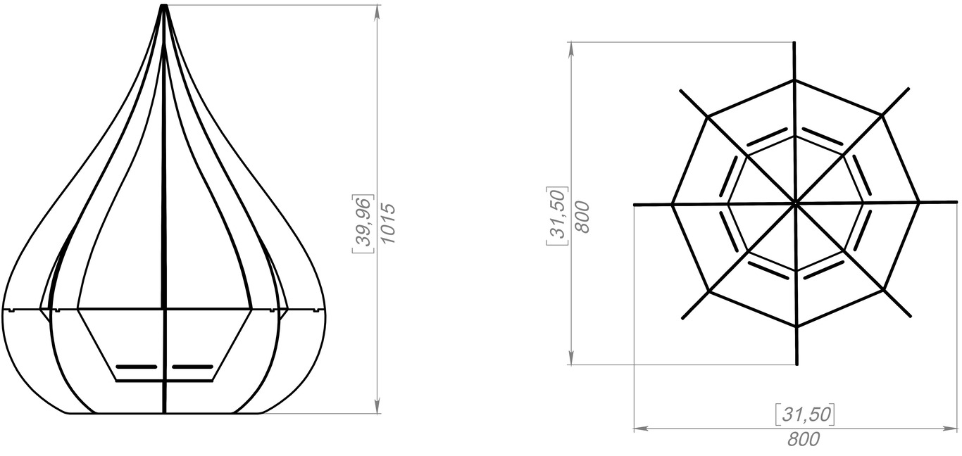 Flower Bud Fire Pit. DXF, SVG files for laser, plasma cutting. Фото 10
