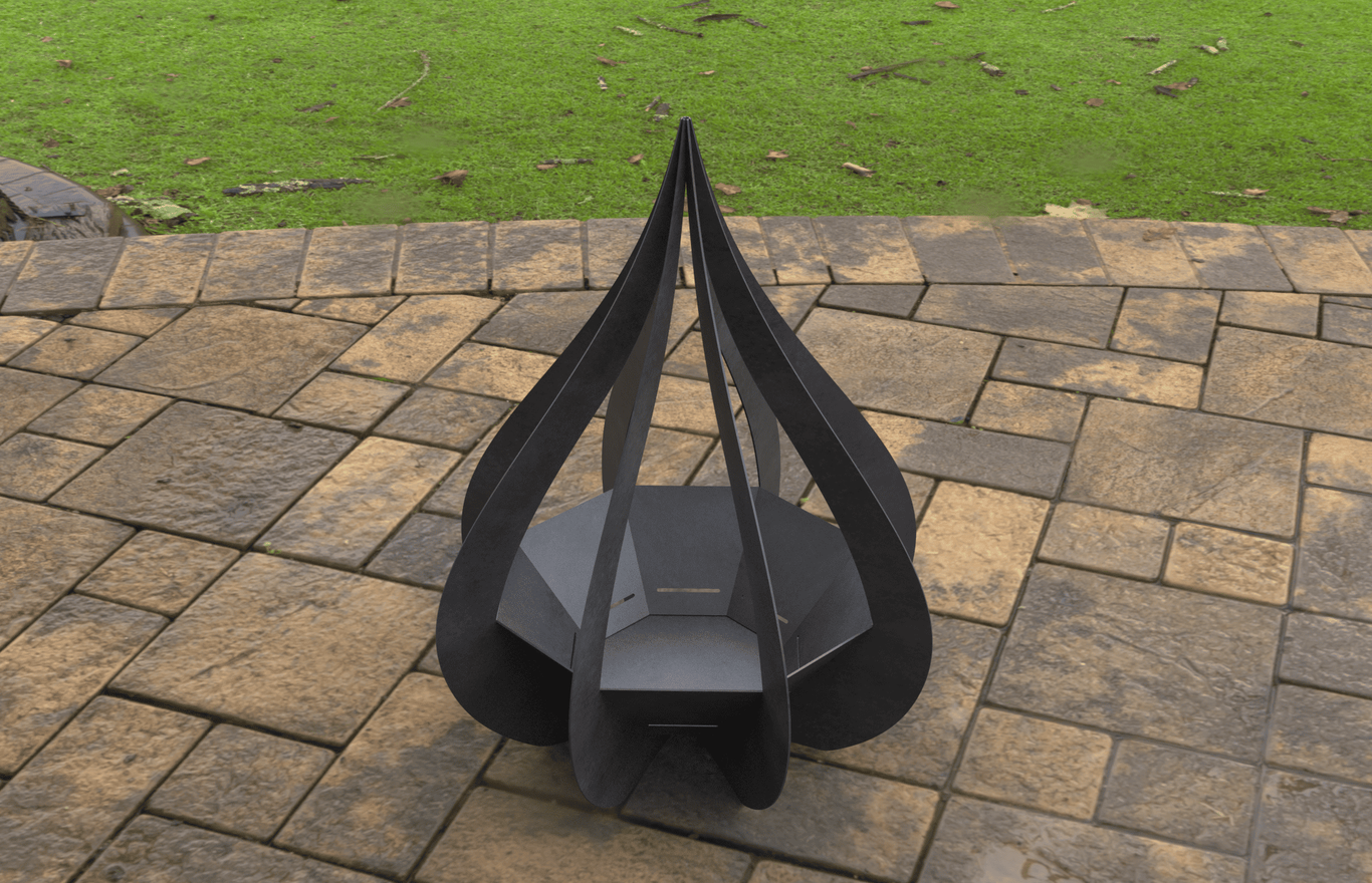 Flower Bud Fire Pit. DXF, SVG files for laser, plasma cutting. Фото 6
