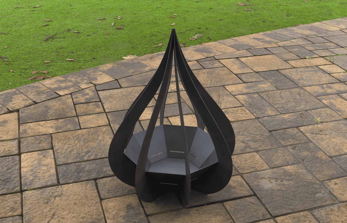 Flower Bud Fire Pit. DXF, SVG files for laser, plasma cutting. Фото 8