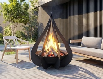Flower Bud Fire Pit. DXF, SVG files for laser, plasma cutting