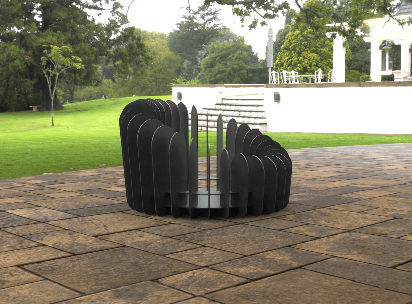 Round Plate Parts Fire Pit V1. DXF, SVG files for laser, plasma cutting. Фото 6