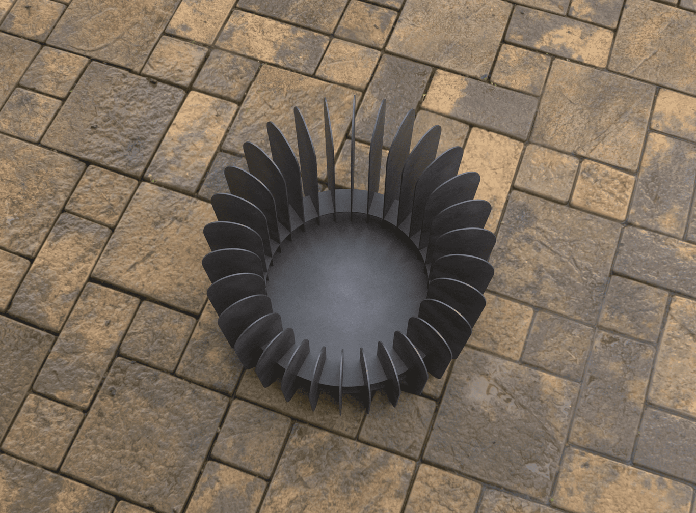 Round Plate Parts Fire Pit V1. DXF, SVG files for laser, plasma cutting. Фото 7