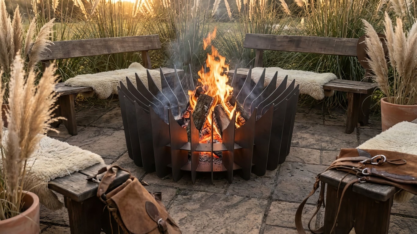 Round Plate Parts Fire Pit V2. DXF, SVG files for laser, plasma cutting