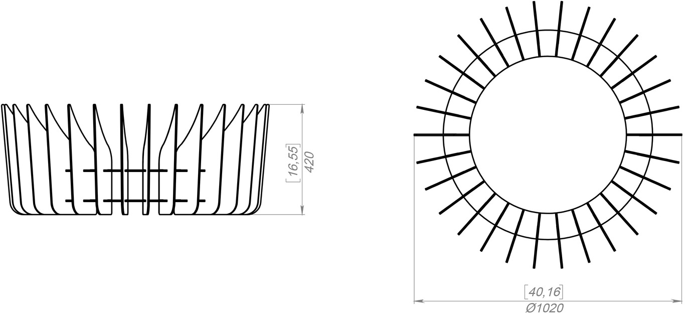 Round Plate Parts Fire Pit V2. DXF, SVG files for laser, plasma cutting. Фото 9