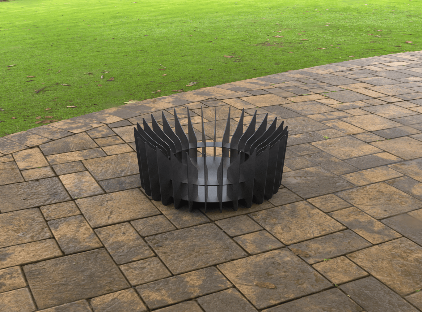 Round Plate Parts Fire Pit V2. DXF, SVG files for laser, plasma cutting. Фото 7