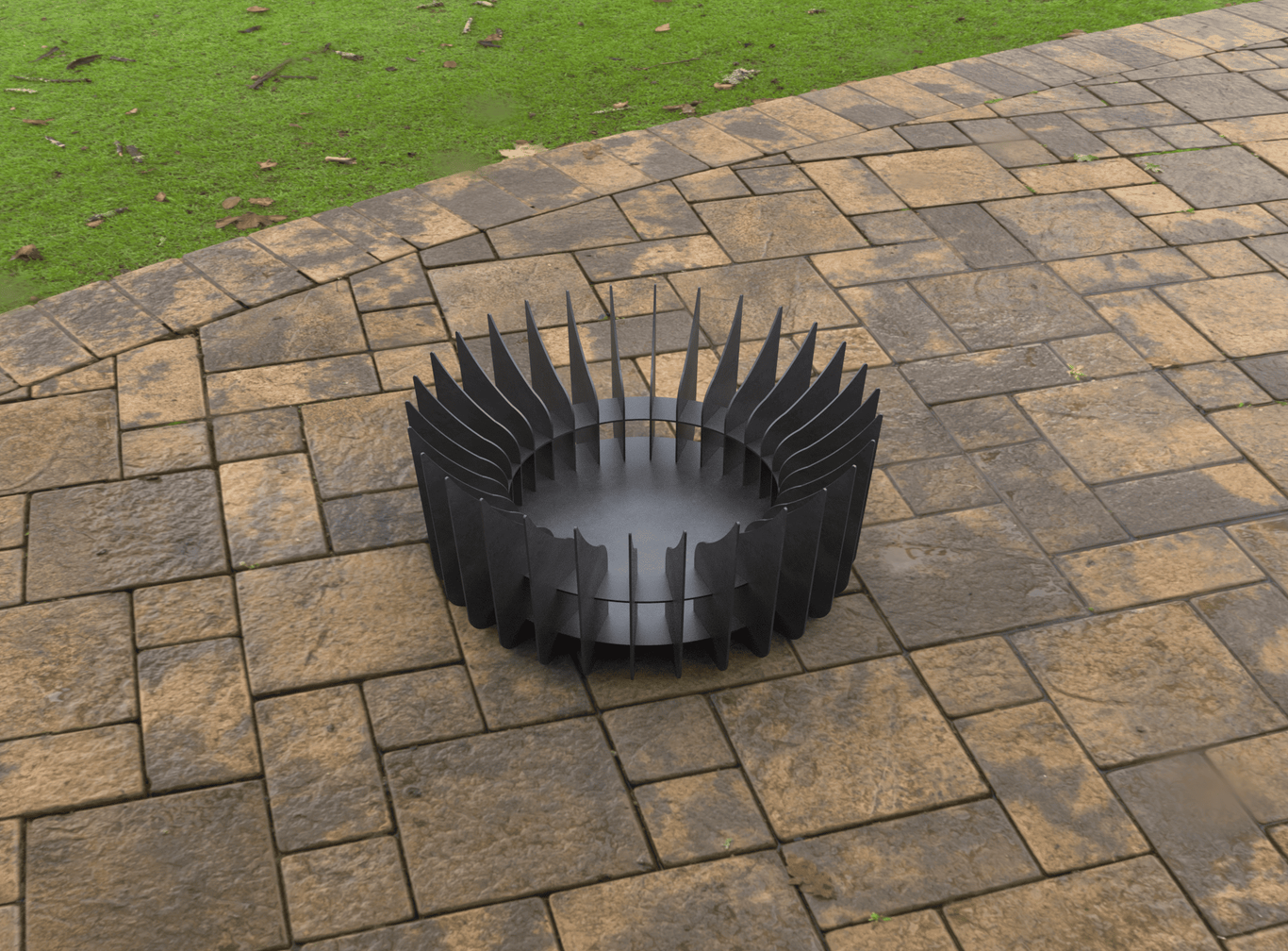 Round Plate Parts Fire Pit V2. DXF, SVG files for laser, plasma cutting. Фото 8