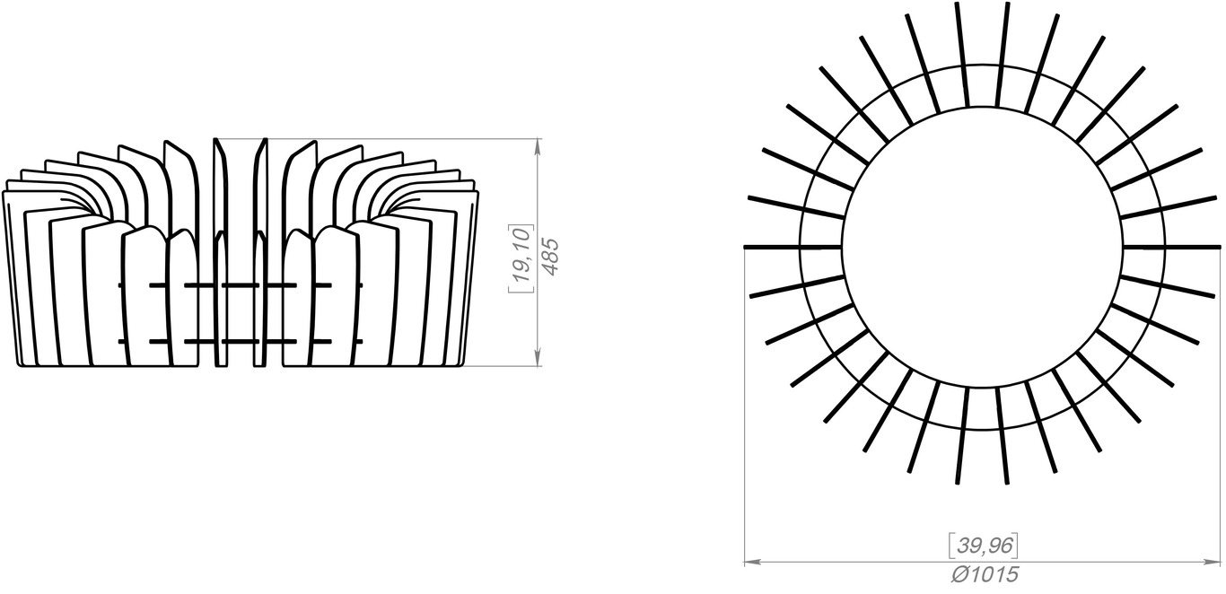 Round Plate Parts Fire Pit V3. DXF, SVG files for laser, plasma cutting. Фото 9