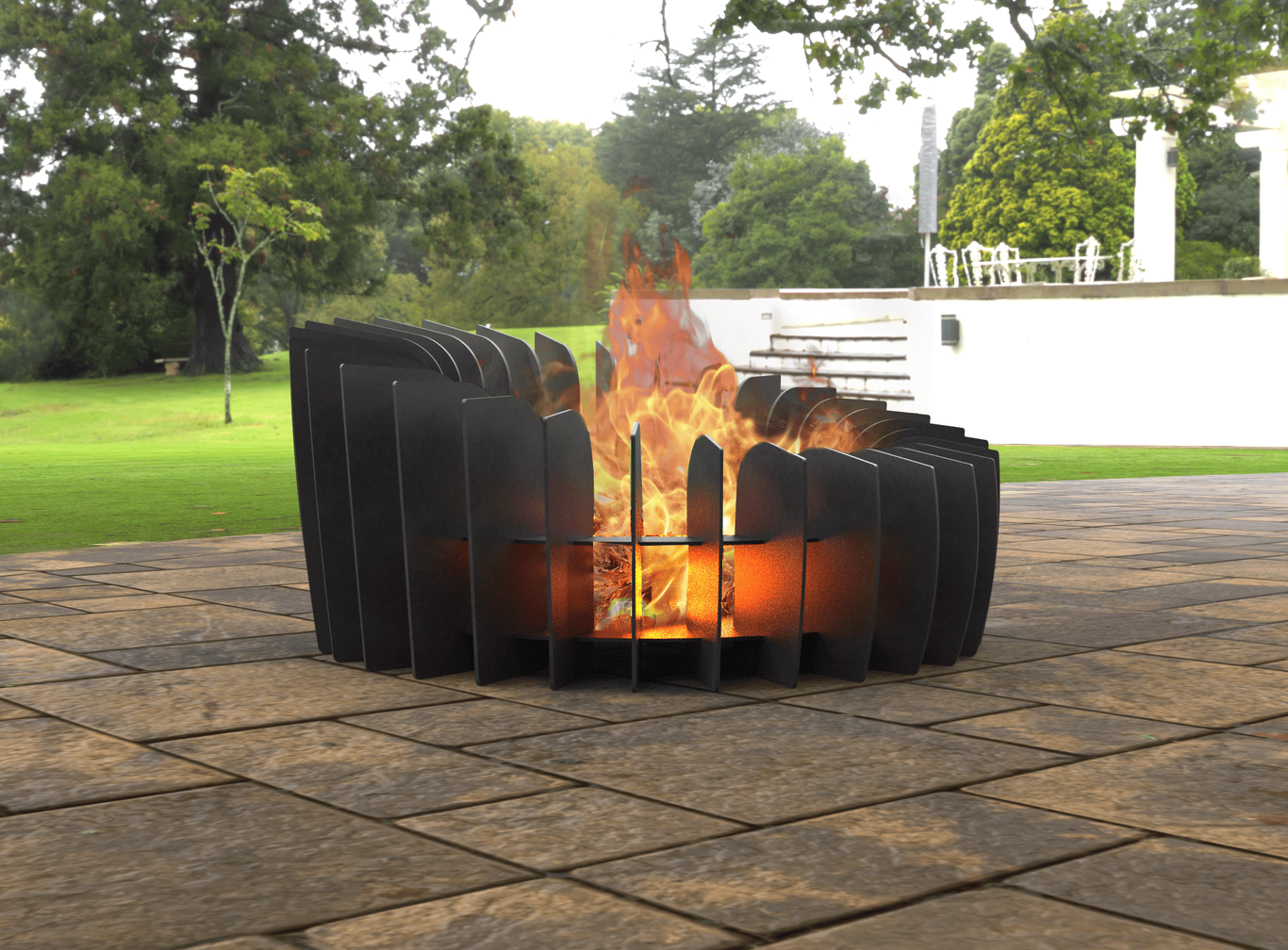 Round Plate Parts Fire Pit V3. DXF, SVG files for laser, plasma cutting. Фото 3