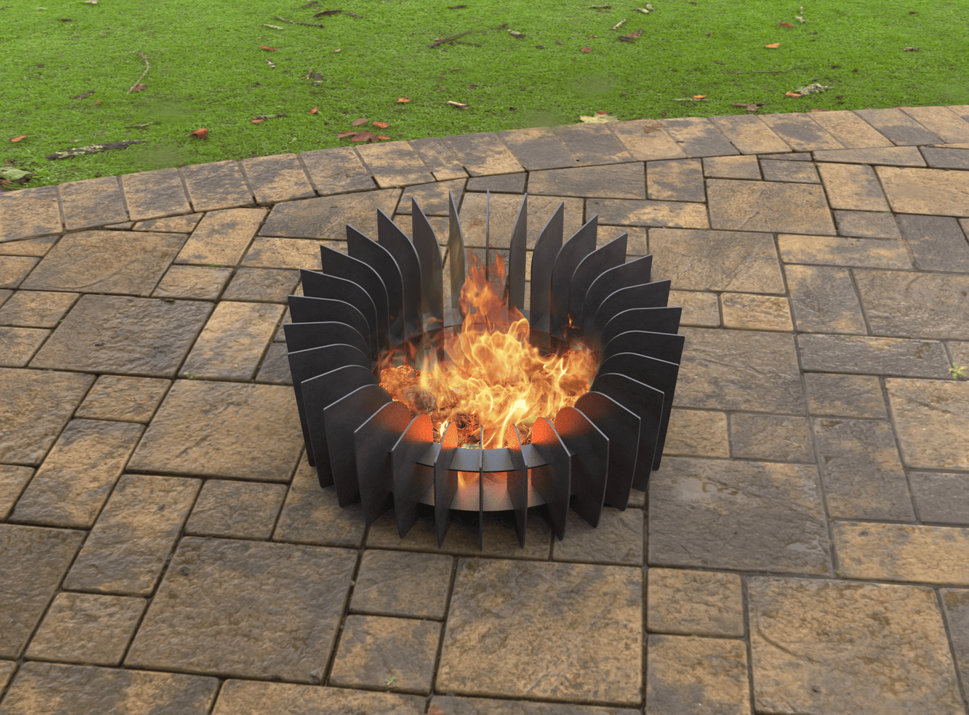 Round Plate Parts Fire Pit V3. DXF, SVG files for laser, plasma cutting. Фото 4