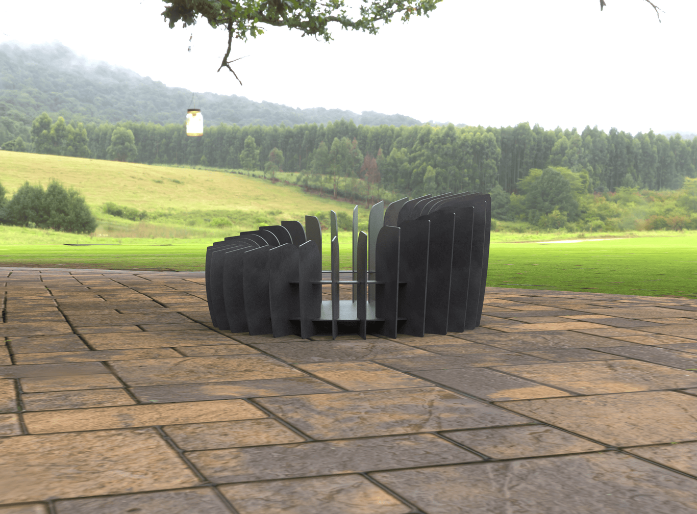 Round Plate Parts Fire Pit V3. DXF, SVG files for laser, plasma cutting. Фото 6