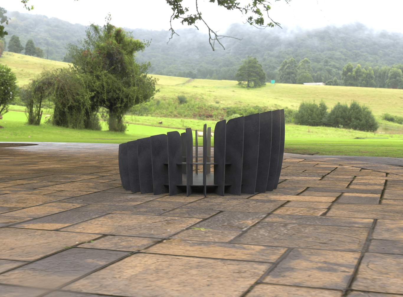 Round Plate Parts Fire Pit V3. DXF, SVG files for laser, plasma cutting. Фото 7
