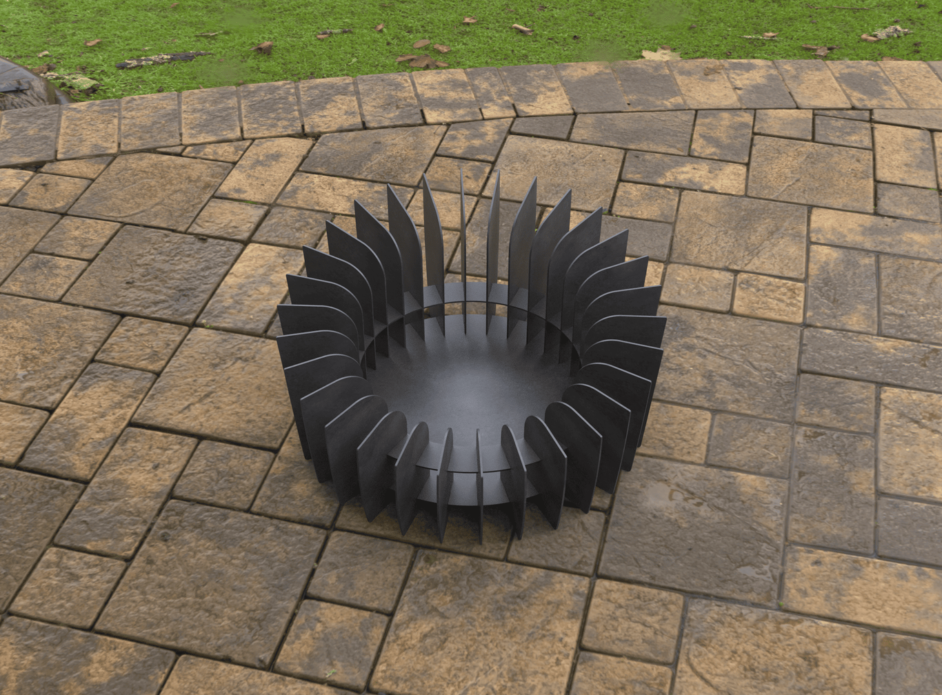 Round Plate Parts Fire Pit V3. DXF, SVG files for laser, plasma cutting. Фото 8