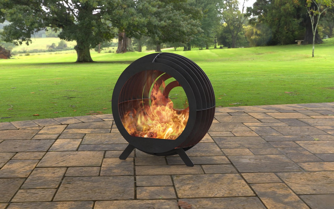 Sphere Ball Fire Pit with Legs. DXF, SVG files for laser, plasma cutting. Фото 3