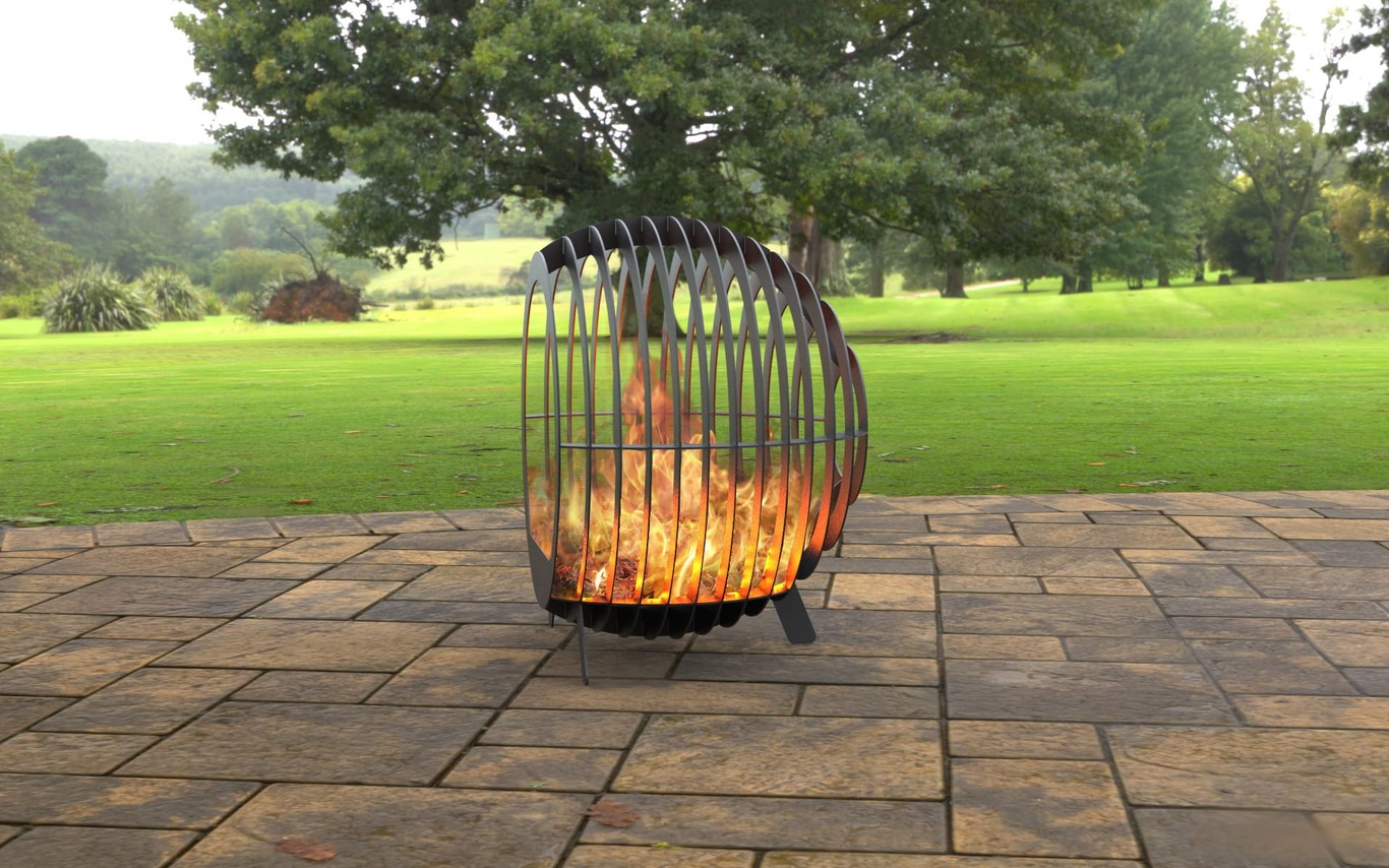 Sphere Ball Fire Pit with Legs. DXF, SVG files for laser, plasma cutting. Фото 4