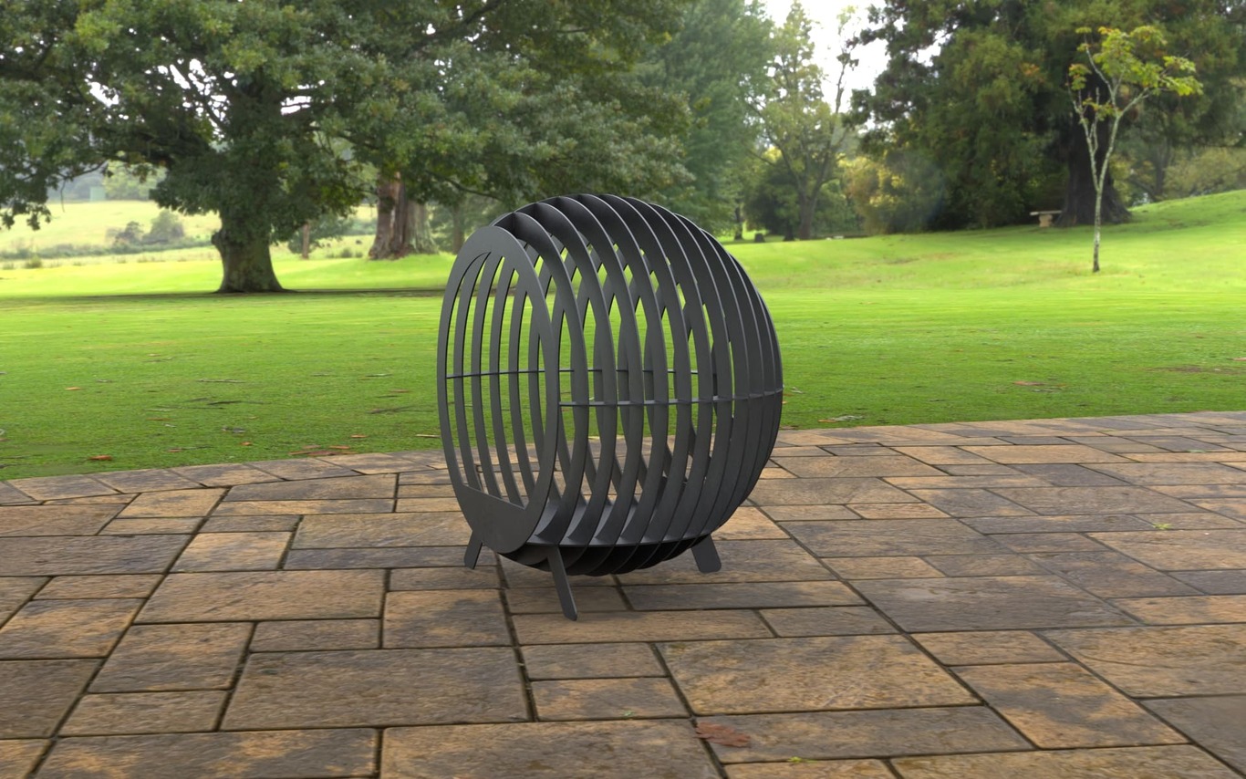Sphere Ball Fire Pit with Legs. DXF, SVG files for laser, plasma cutting. Фото 10