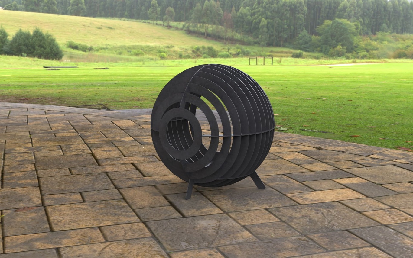 Sphere Ball Fire Pit with Legs. DXF, SVG files for laser, plasma cutting. Фото 11