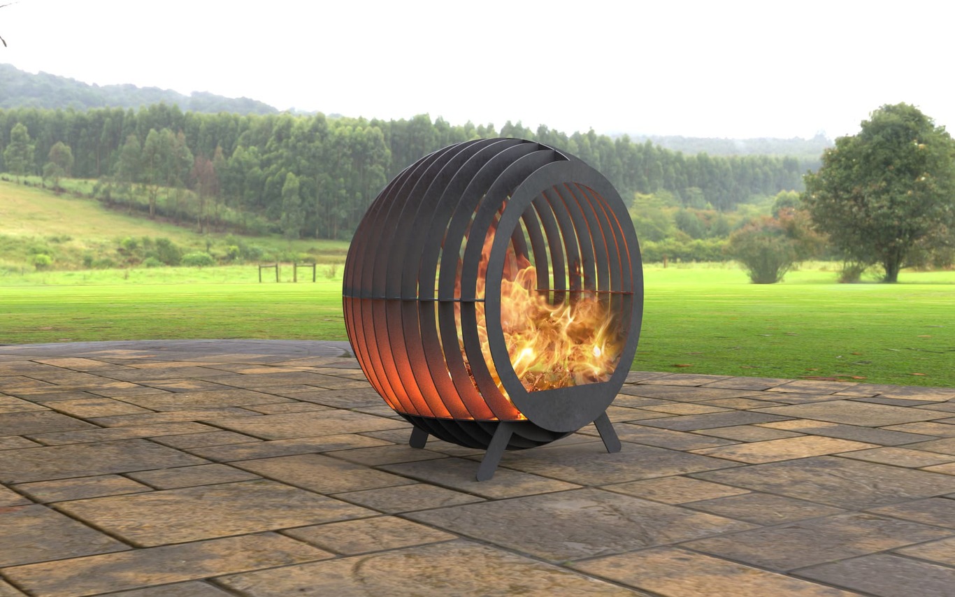 Sphere Ball Fire Pit with Legs. DXF, SVG files for laser, plasma cutting. Фото 6