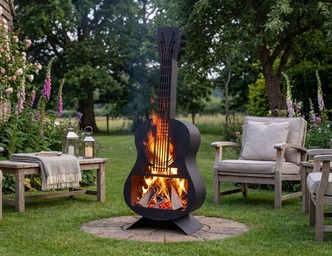 Guitar Classic 62" Fire Pit. DXF, SVG files for laser, plasma cutting