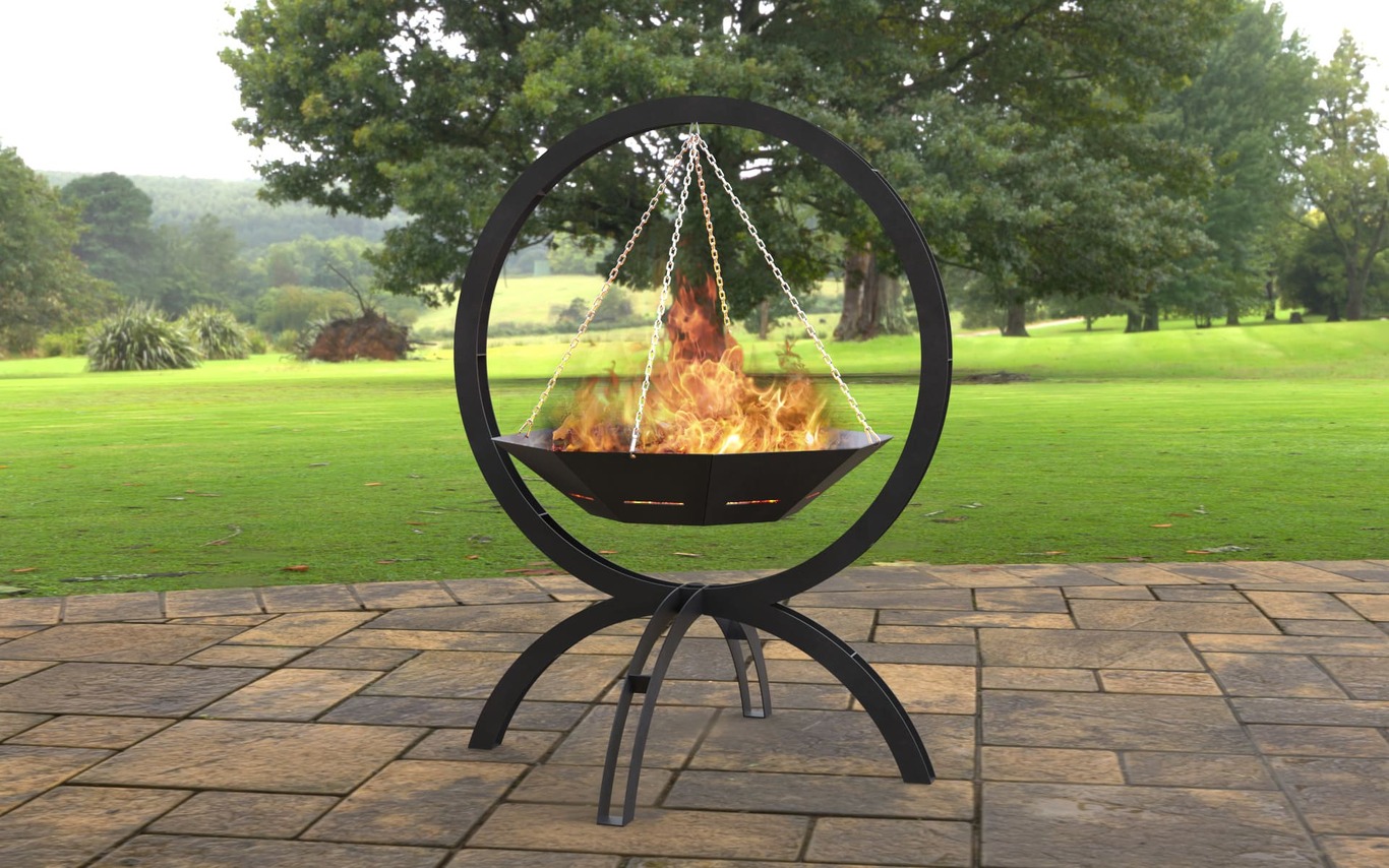 Flying on Chains Fire Pit V2. DXF, SVG files for laser, plasma cutting. Фото 2