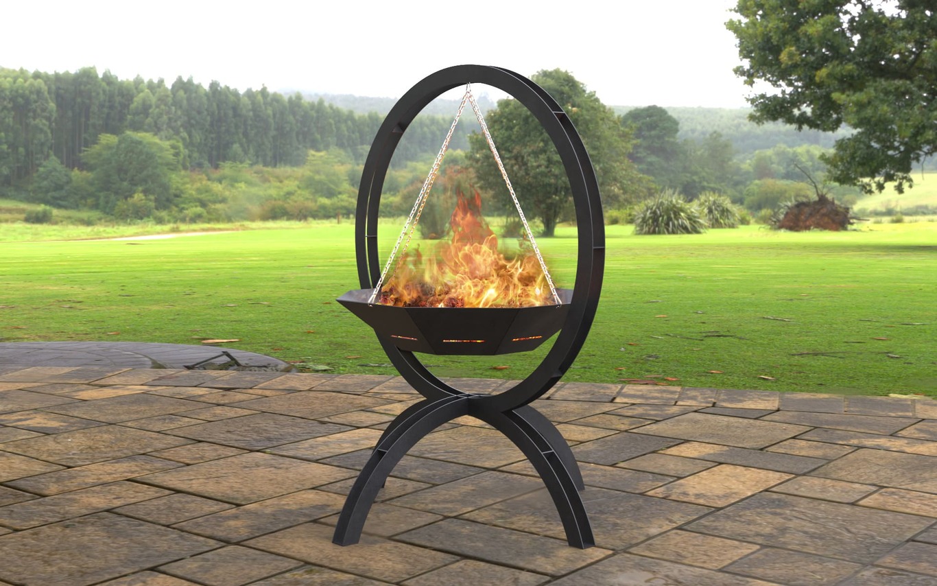 Flying on Chains Fire Pit V2. DXF, SVG files for laser, plasma cutting. Фото 3