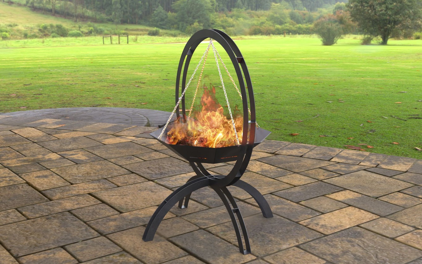 Flying on Chains Fire Pit V2. DXF, SVG files for laser, plasma cutting. Фото 4