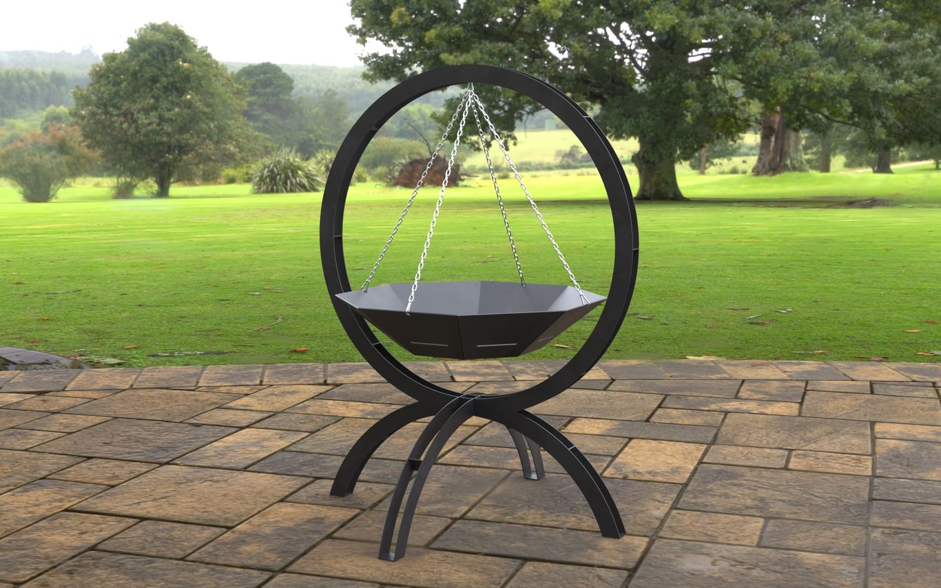 Flying on Chains Fire Pit V2. DXF, SVG files for laser, plasma cutting. Фото 6