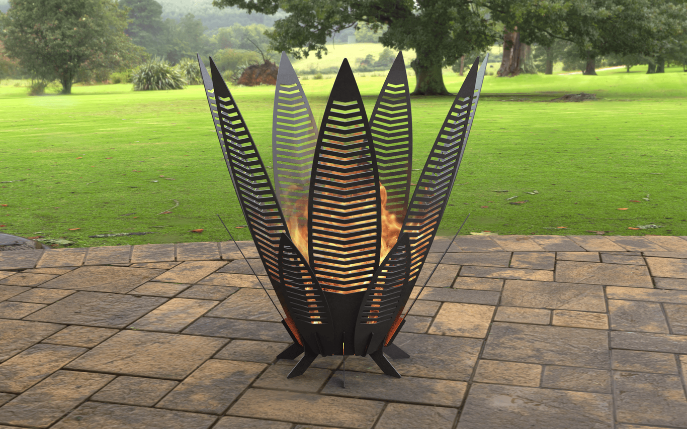 Long Leaves 42" Fire Pit. DXF, SVG files for laser, plasma cutting. Фото 2