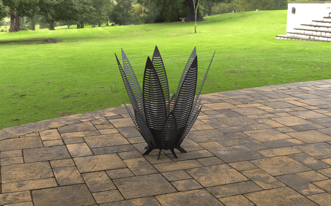 Long Leaves 42" Fire Pit. DXF, SVG files for laser, plasma cutting. Фото 5