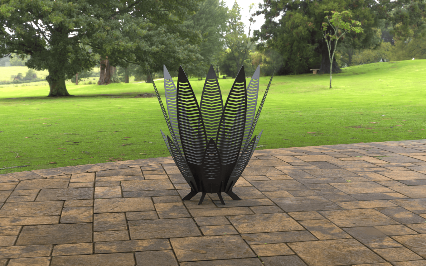 Long Leaves 42" Fire Pit. DXF, SVG files for laser, plasma cutting. Фото 6