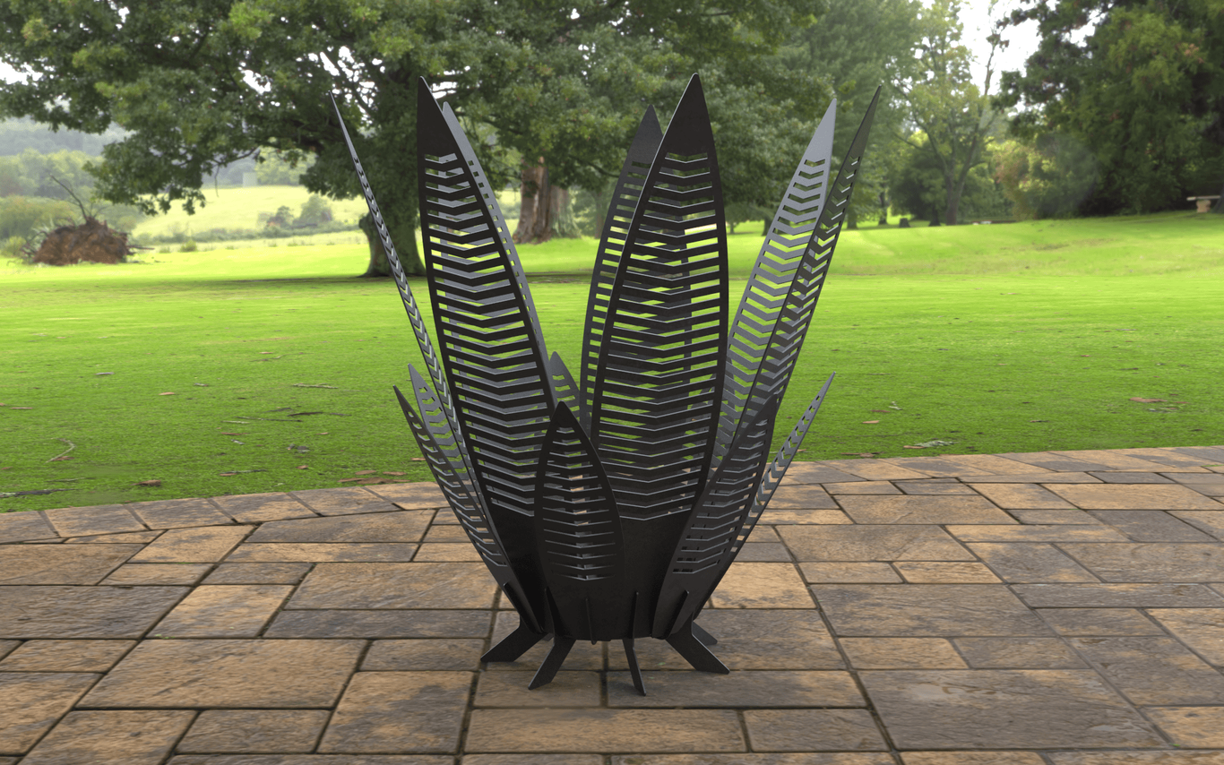 Long Leaves 42" Fire Pit. DXF, SVG files for laser, plasma cutting. Фото 9