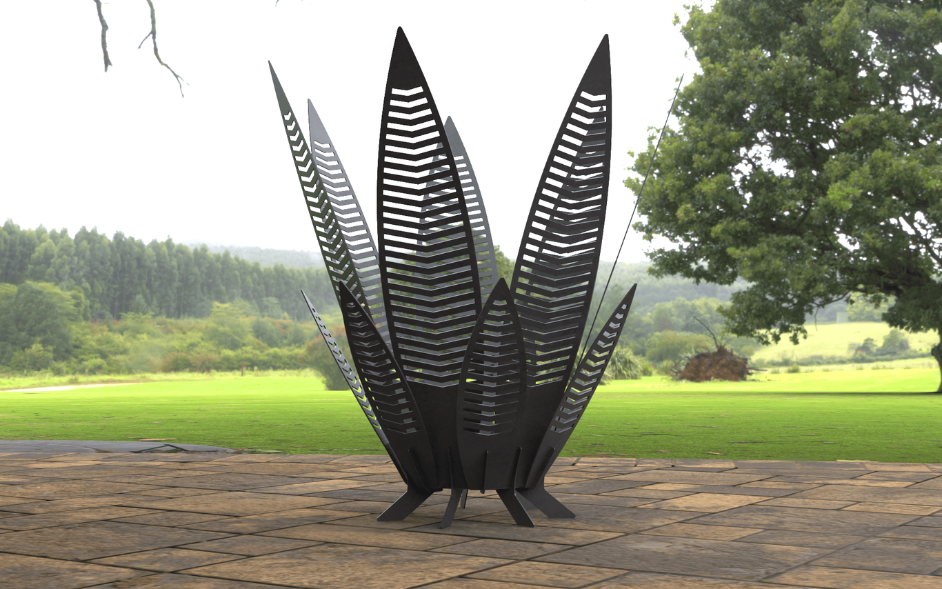 Long Leaves 42" Fire Pit. DXF, SVG files for laser, plasma cutting. Фото 10