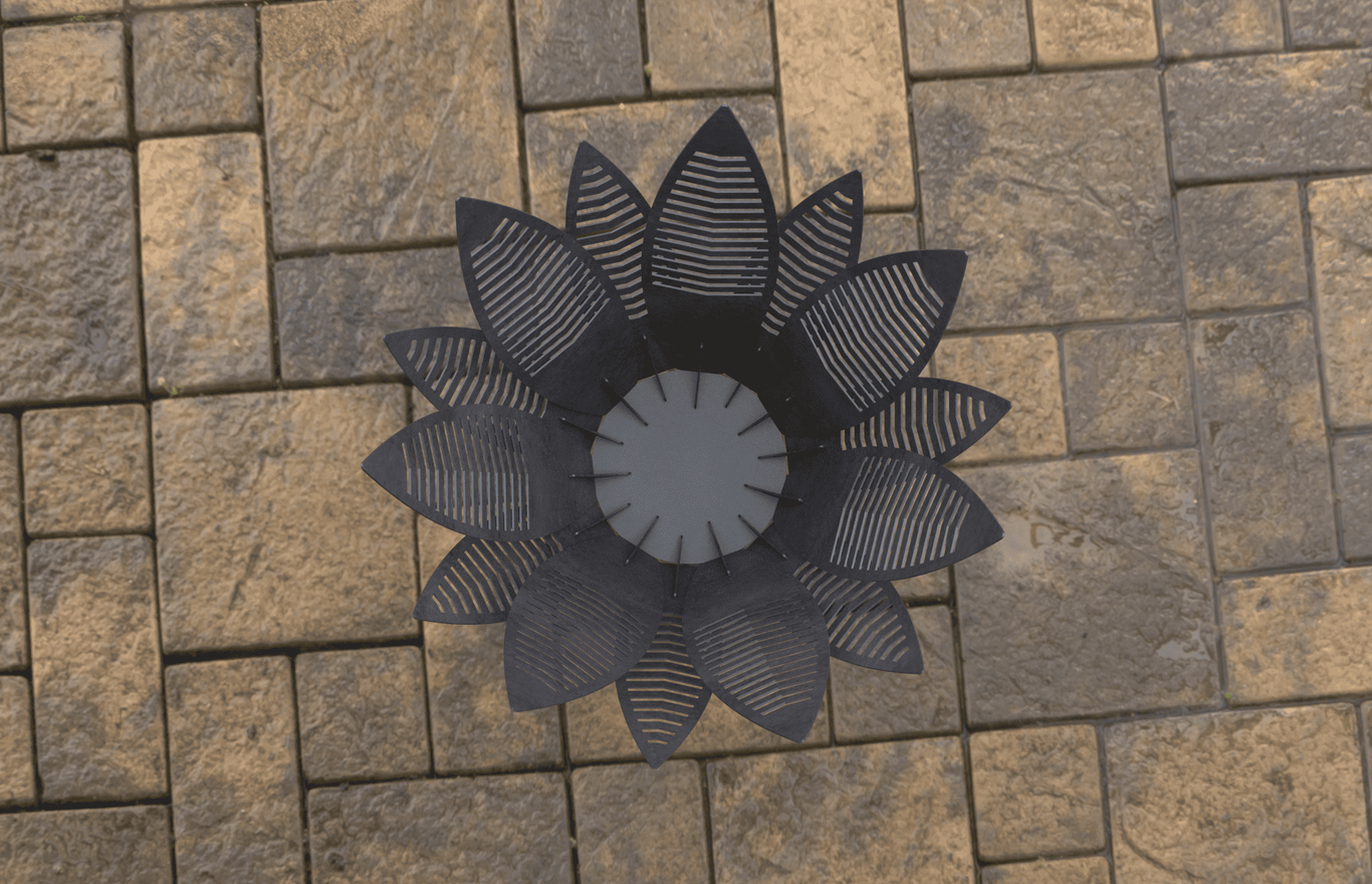 Braciere Foglie Lunghe 755 mm. File DXF, SVG per taglio laser, plasma. Фото 8