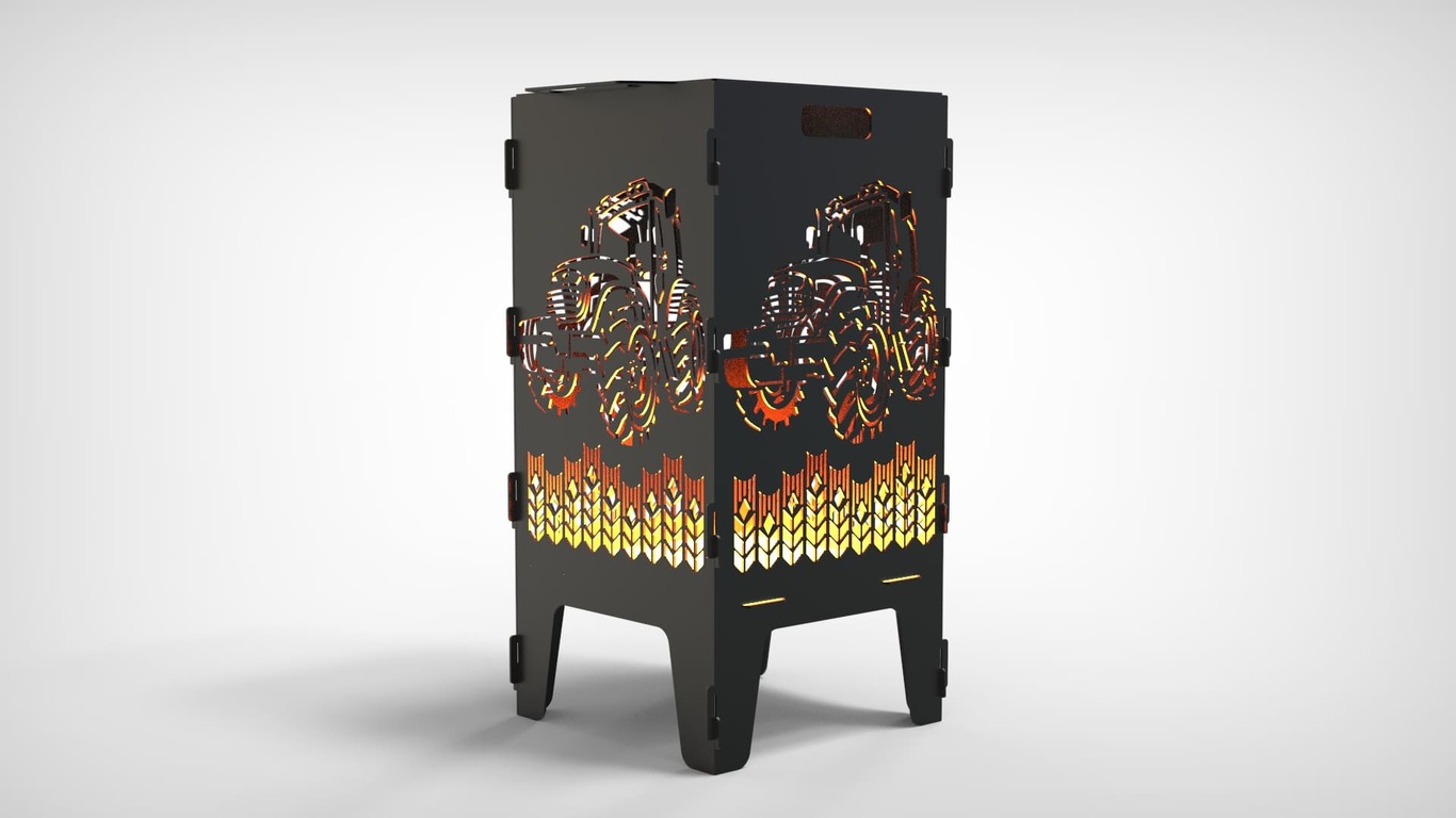 Tractor Fire Pit Grill. DXF files for laser, plasma cutting. Фото 5