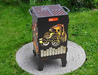 Tractor Fire Pit Grill. DXF files for laser, plasma cutting