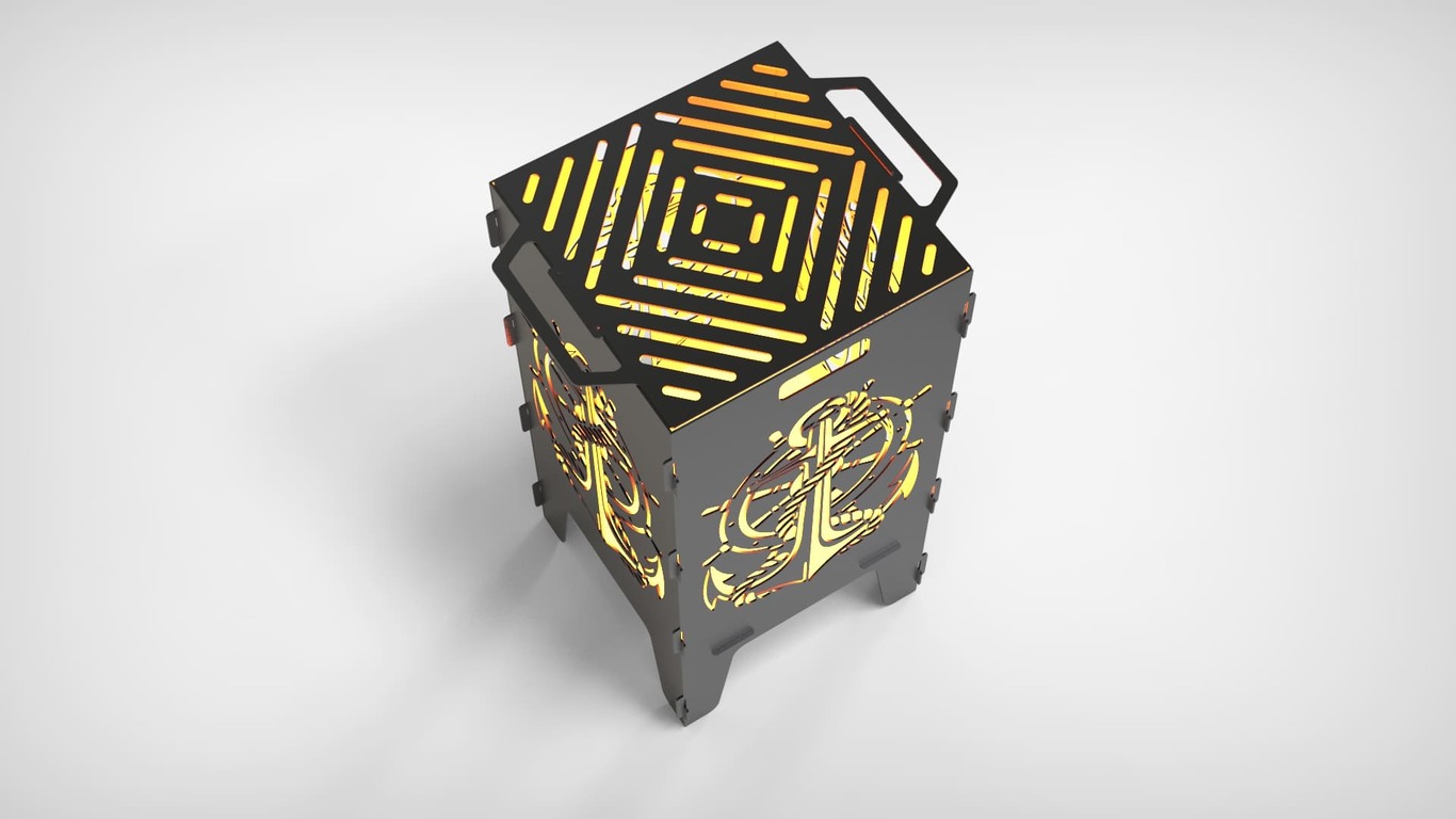 Anchor Fire Pit Grill. DXF files for laser, plasma cutting. Фото 6