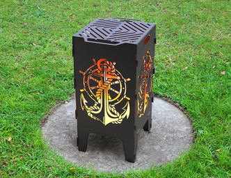 Anchor Fire Pit Grill. DXF files for laser, plasma cutting