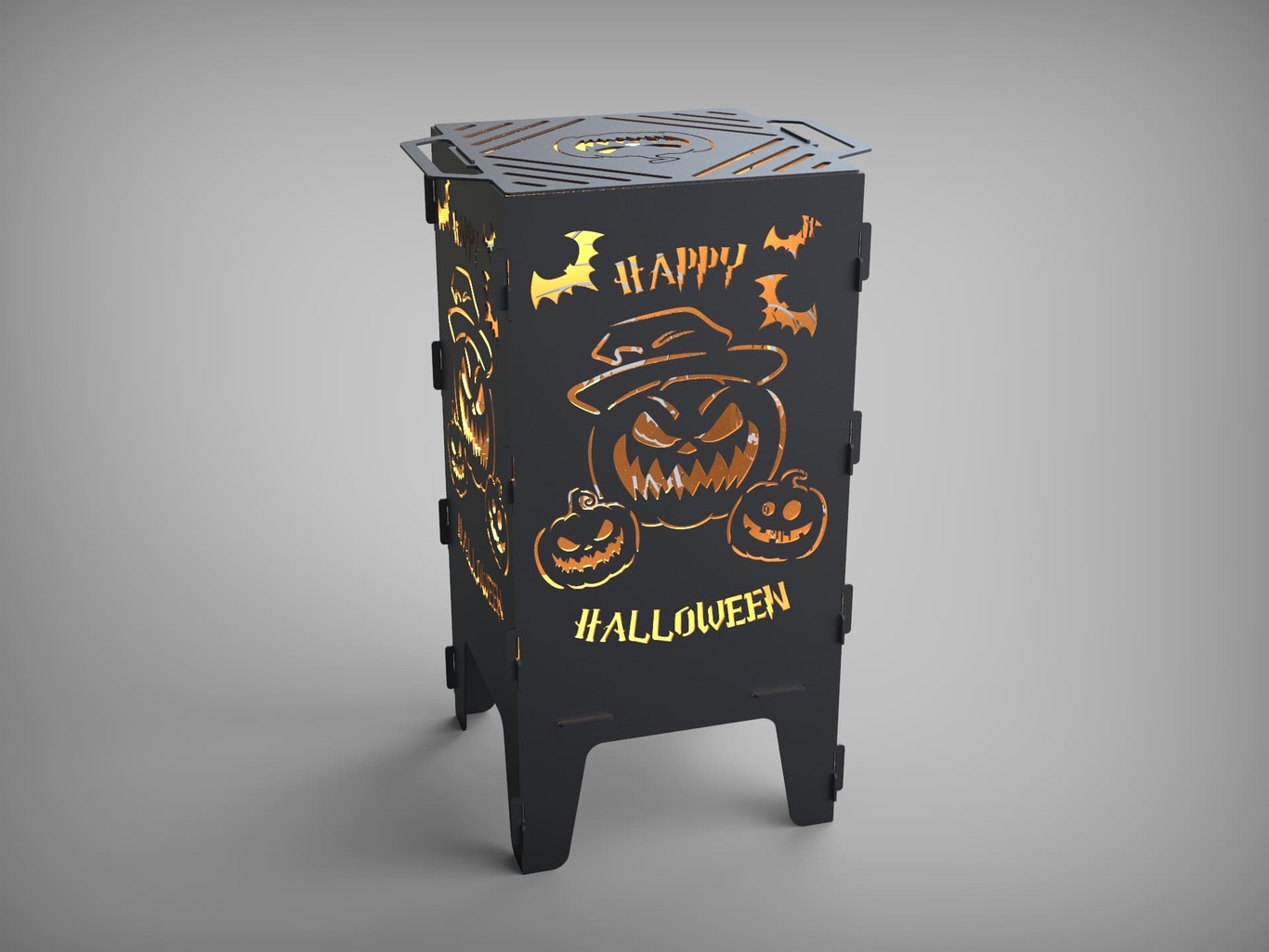 Halloween Fire Pit Grill. DXF files for laser, plasma cutting. Фото 2