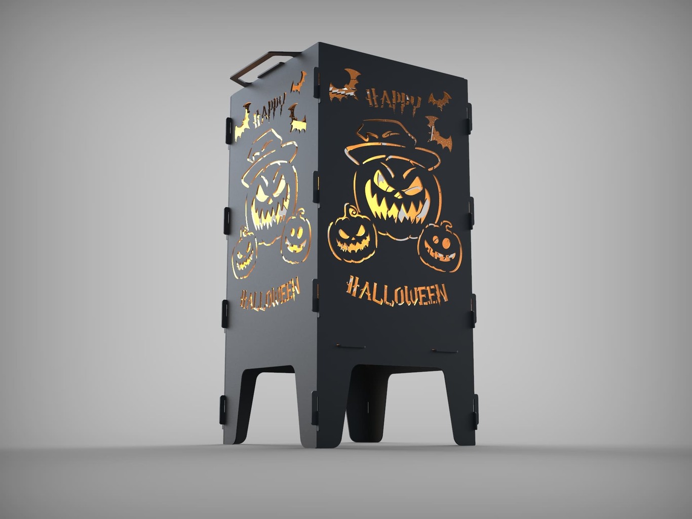 Halloween Fire Pit Grill. DXF files for laser, plasma cutting. Фото 3
