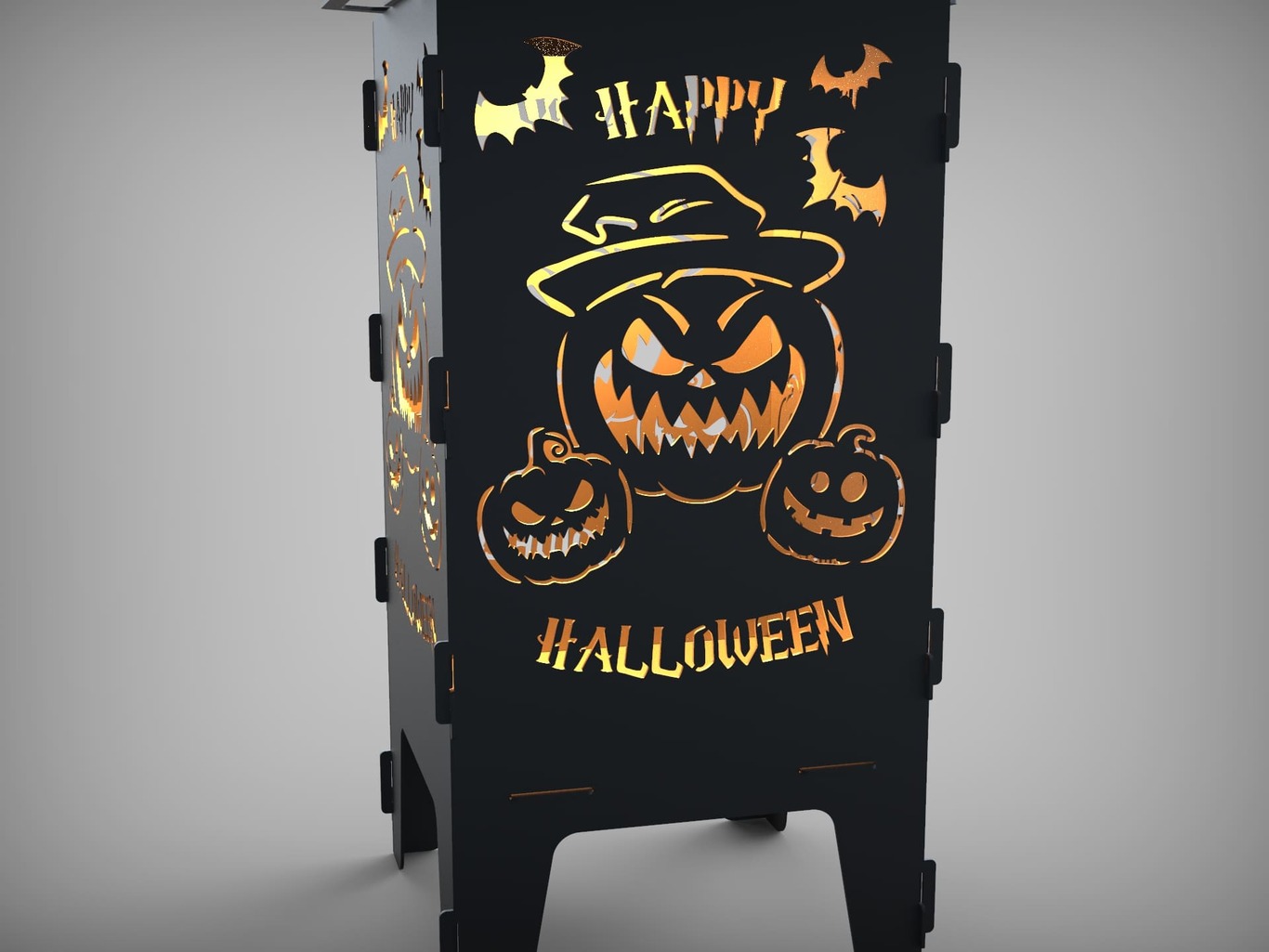 Halloween Fire Pit Grill. DXF files for laser, plasma cutting. Фото 4