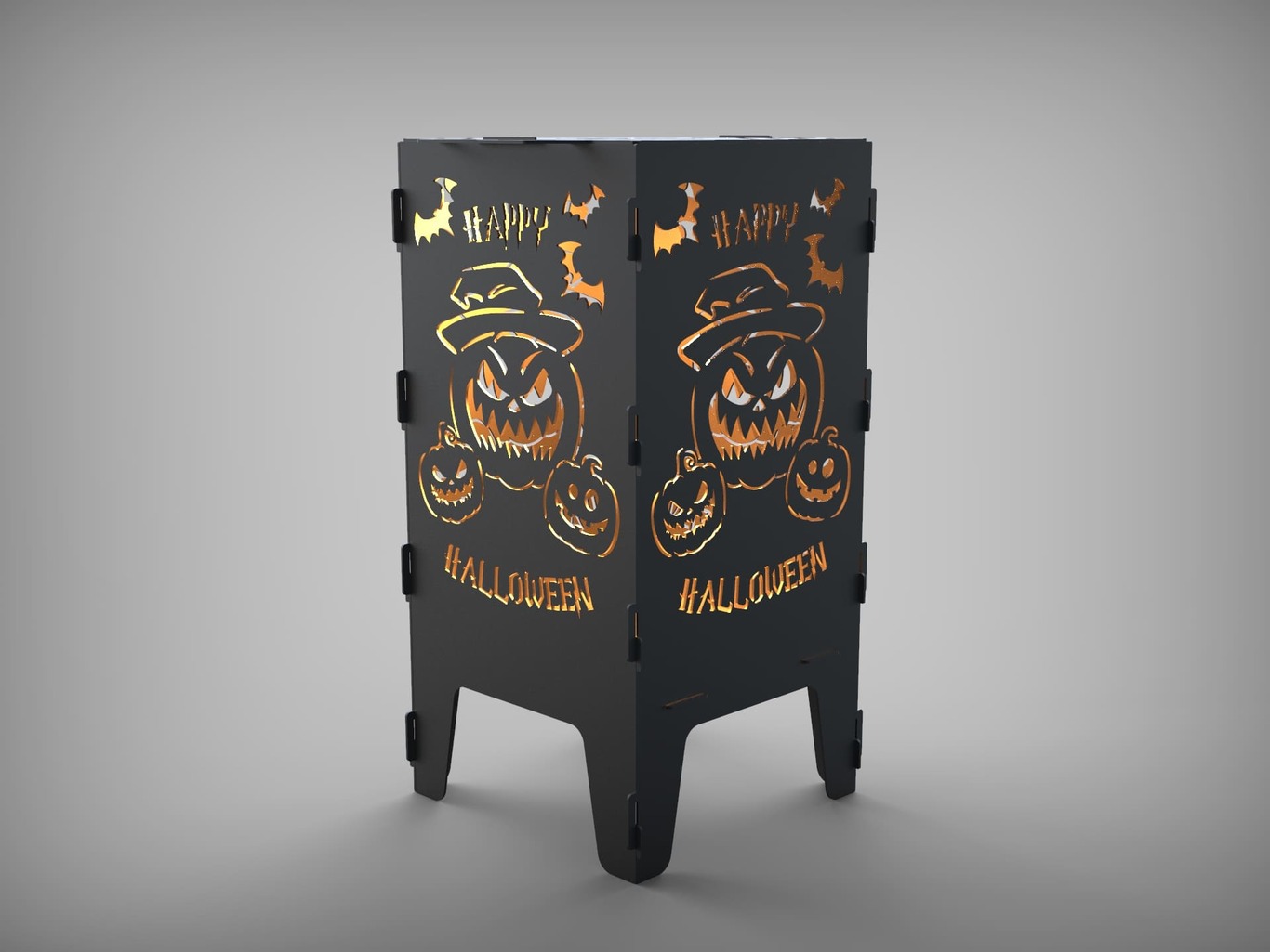 Halloween Fire Pit Grill. DXF files for laser, plasma cutting. Фото 5