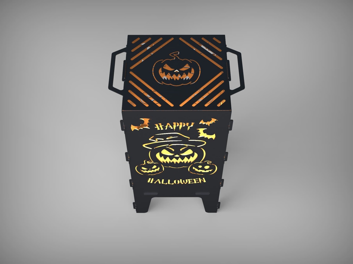 Halloween Fire Pit Grill. DXF files for laser, plasma cutting. Фото 6