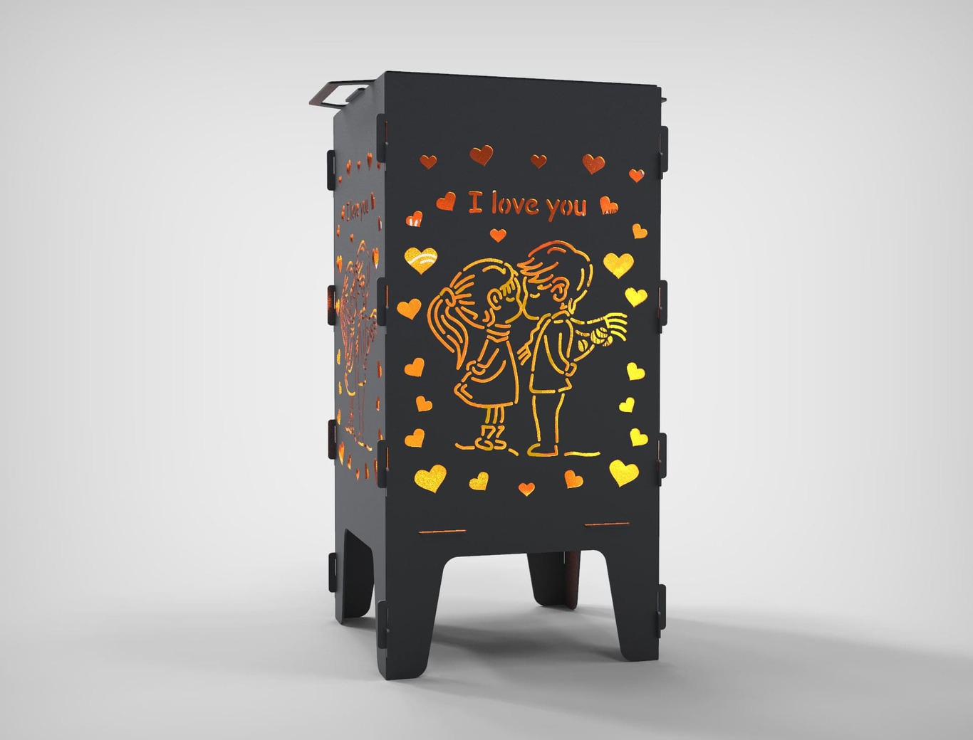Romantic Fire Pit Grill. DXF files for laser, plasma cutting. Фото 3
