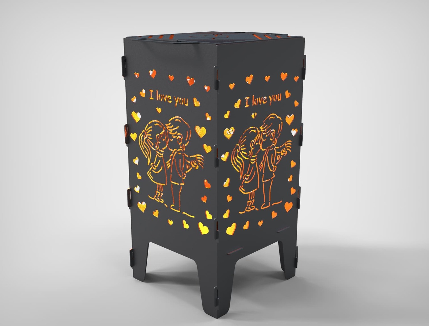 Romantic Fire Pit Grill. DXF files for laser, plasma cutting. Фото 4