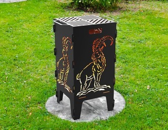 Wild Goat Fire Pit Grill. DXF files for laser, plasma cutting
