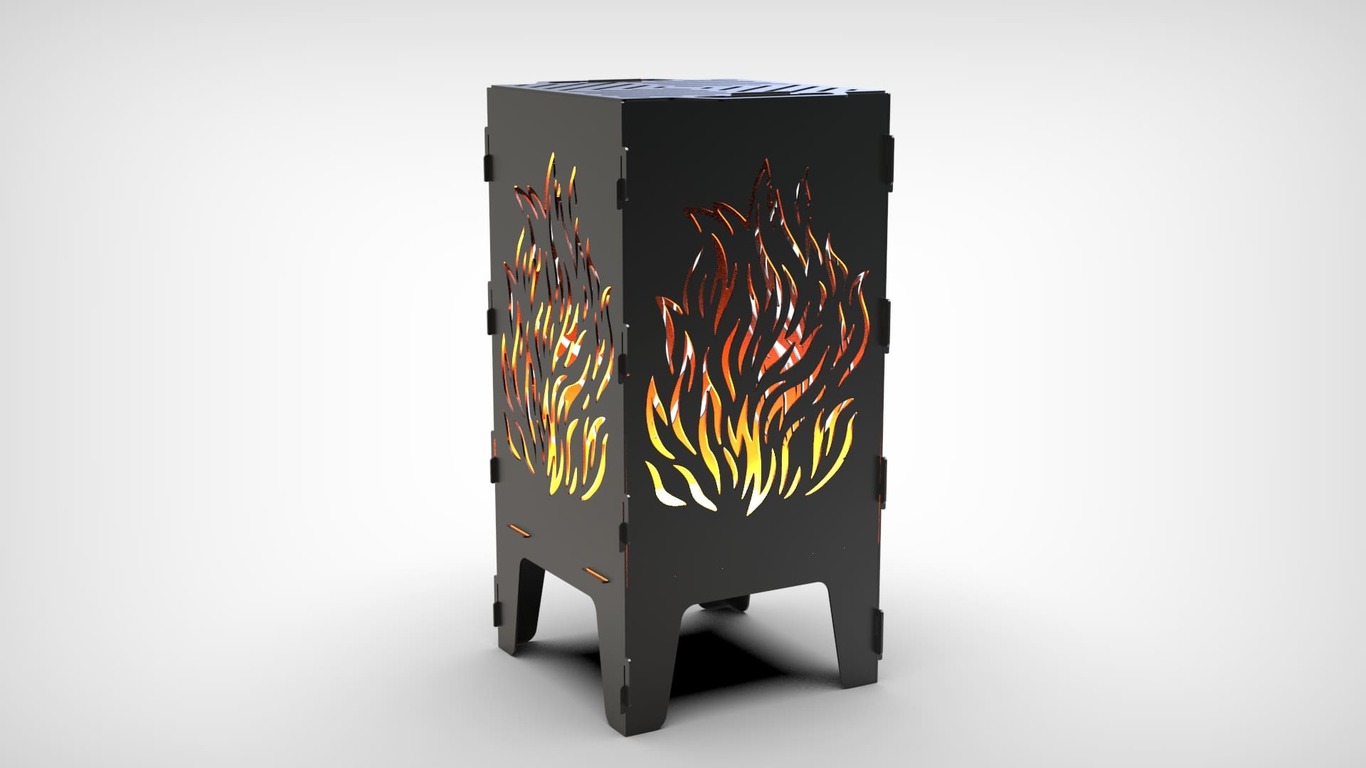 Fire Fire Pit Grill. DXF files for laser, plasma cutting. Фото 2