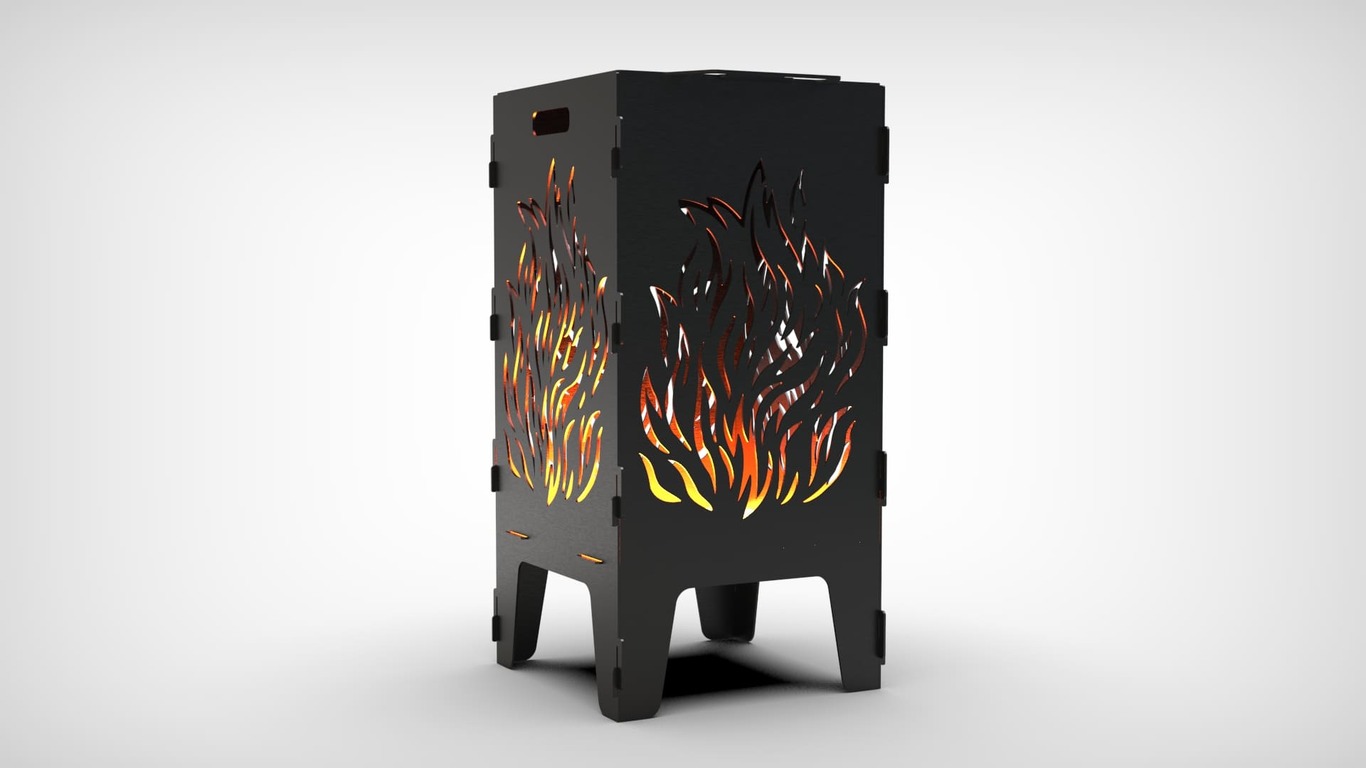 Fire Fire Pit Grill. DXF files for laser, plasma cutting. Фото 7